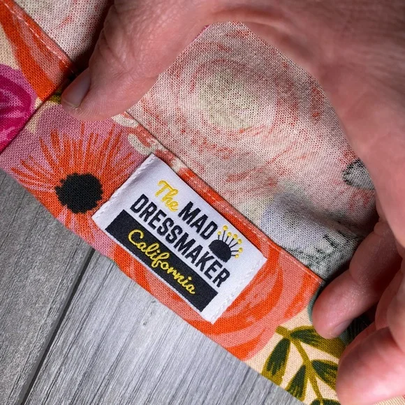 EUC Like New OOAK Reversible Handmade Vintage Style Retro Floral Colorful Dress - Picture 6 of 11